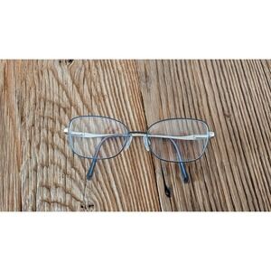 Charmant Aristar AR30805 Silver Blue Metal Eyeglasses Frames 52-16-140 Academia